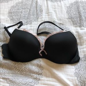 Black sexy push-Up bra